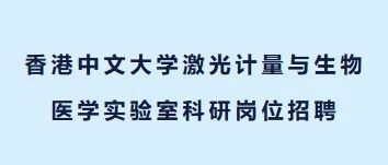 香港中文大学激光计量与生物医学实验室科研岗位招聘