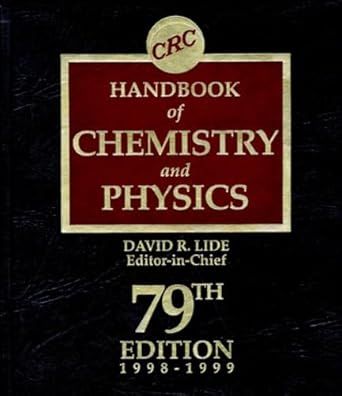 化学物理手册 CRC Handbook of Chemistry and Physics