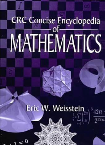 CRC 数学简明百科全书 The CRC Concise Encyclopedia of Mathematics
