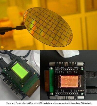 Vuzix 和 Fraunhofer IPMS 宣布定制 MicroLED 背板开发取得重大里程碑